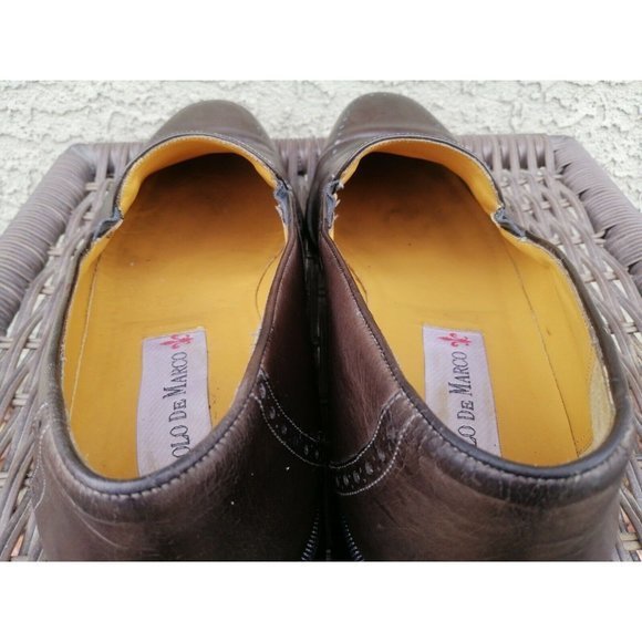 Paolo de Marco Loafers 13 M Brown Leather Slip On‎ Shoes Spain main image 8